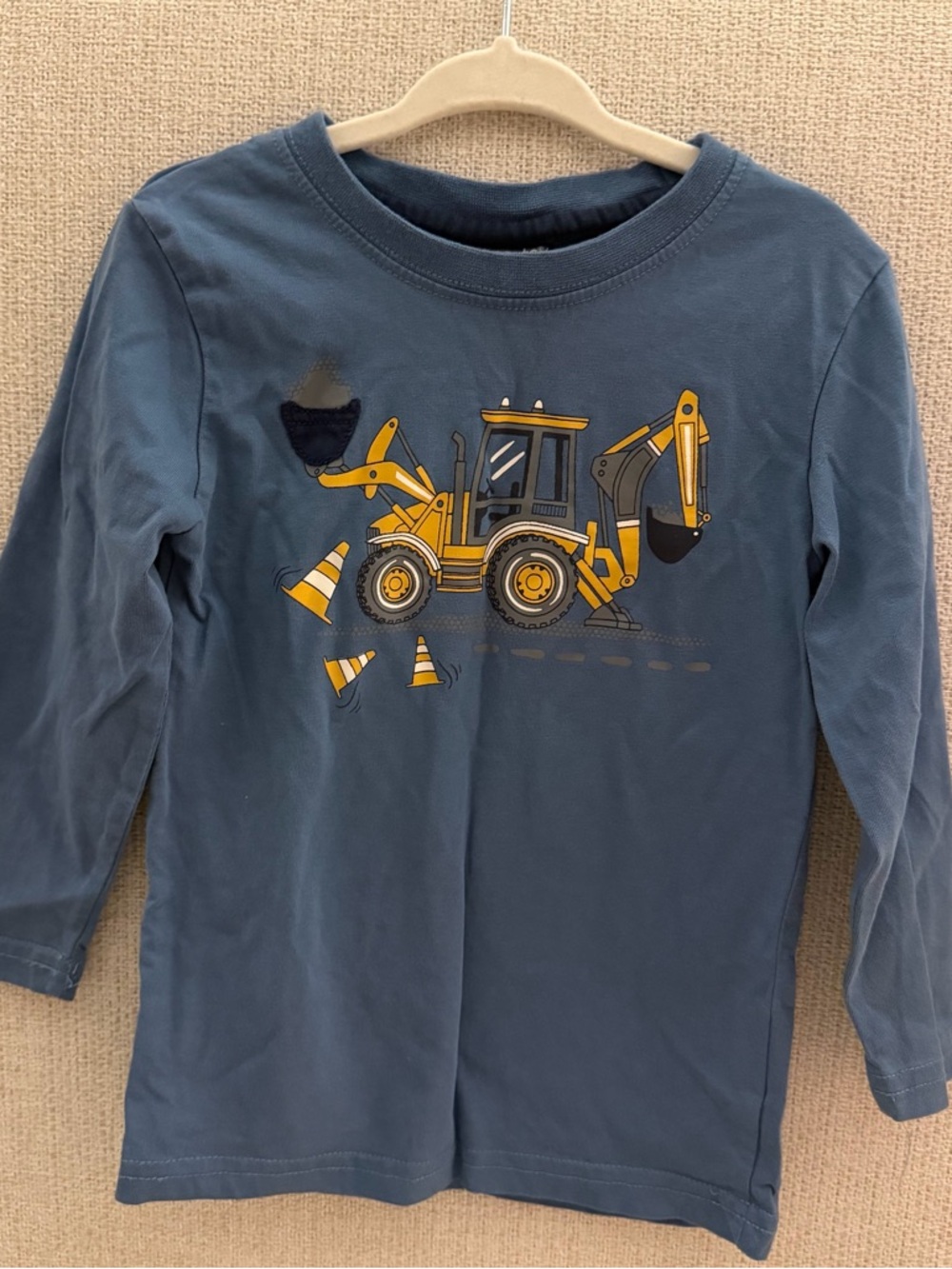 Boys' Long-Sleeve Construction Truck Tee - Blue
